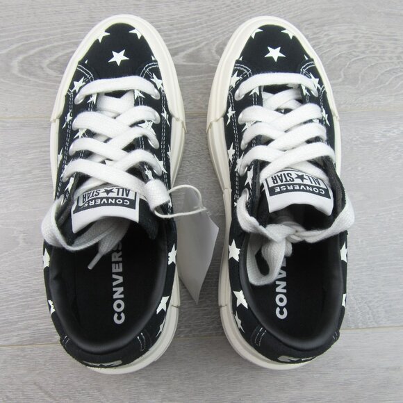 Converse CTAS Cruise Archive Stars OX Women's Size 8 Black Shoes NEW - Picture 10 of 14